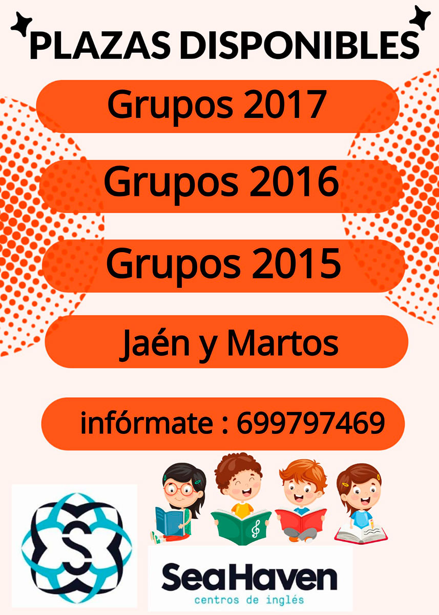 Plazas disponibles