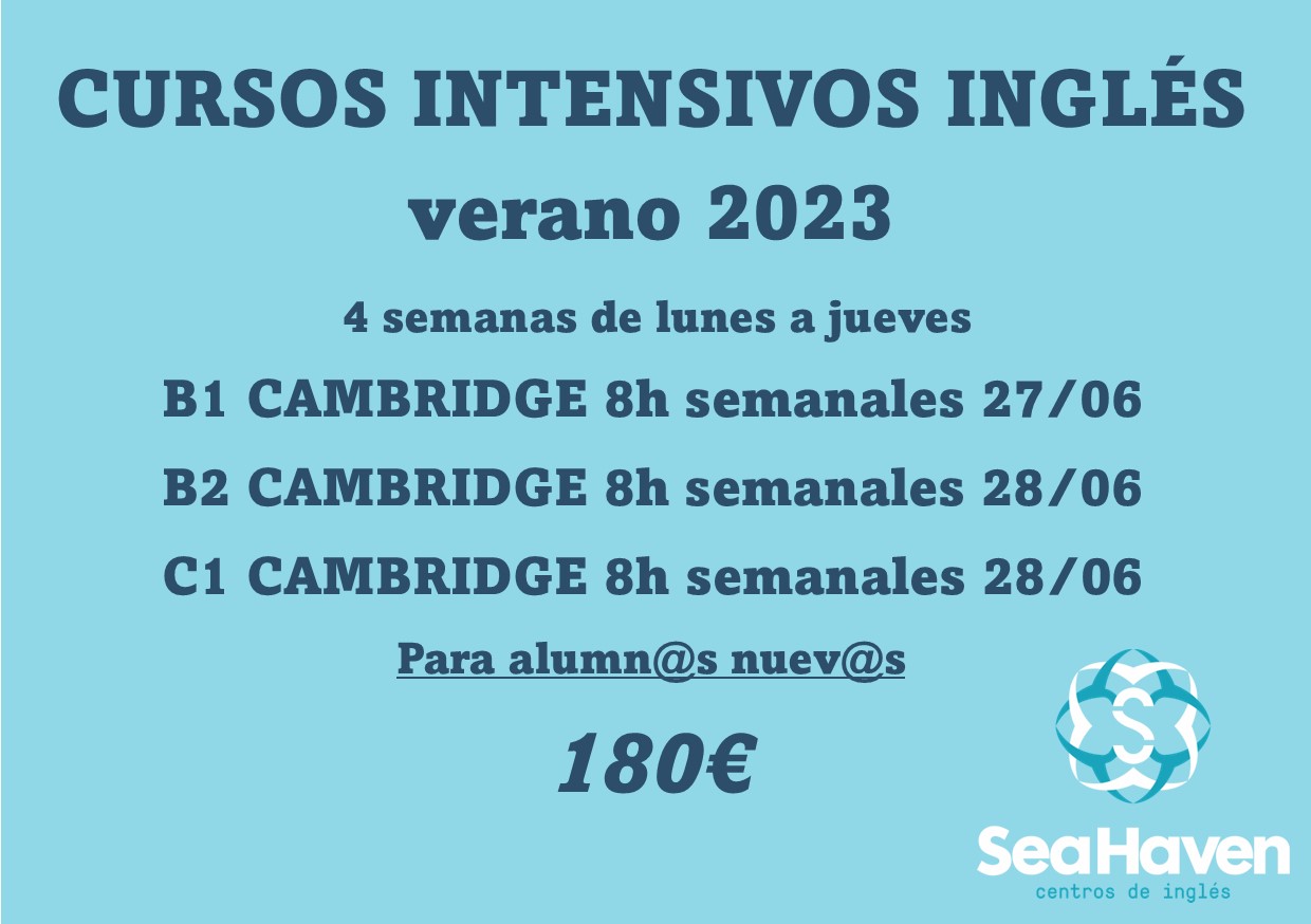 Cursos Intensivos Inglés Verano 2023