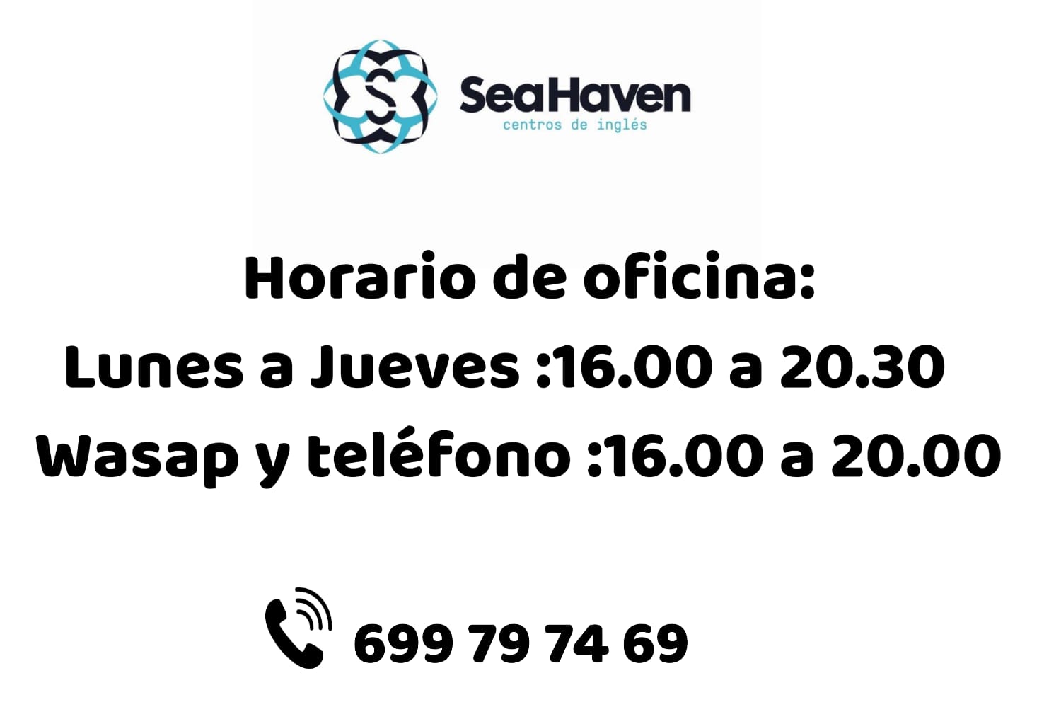 Nuevo horario de Oficina